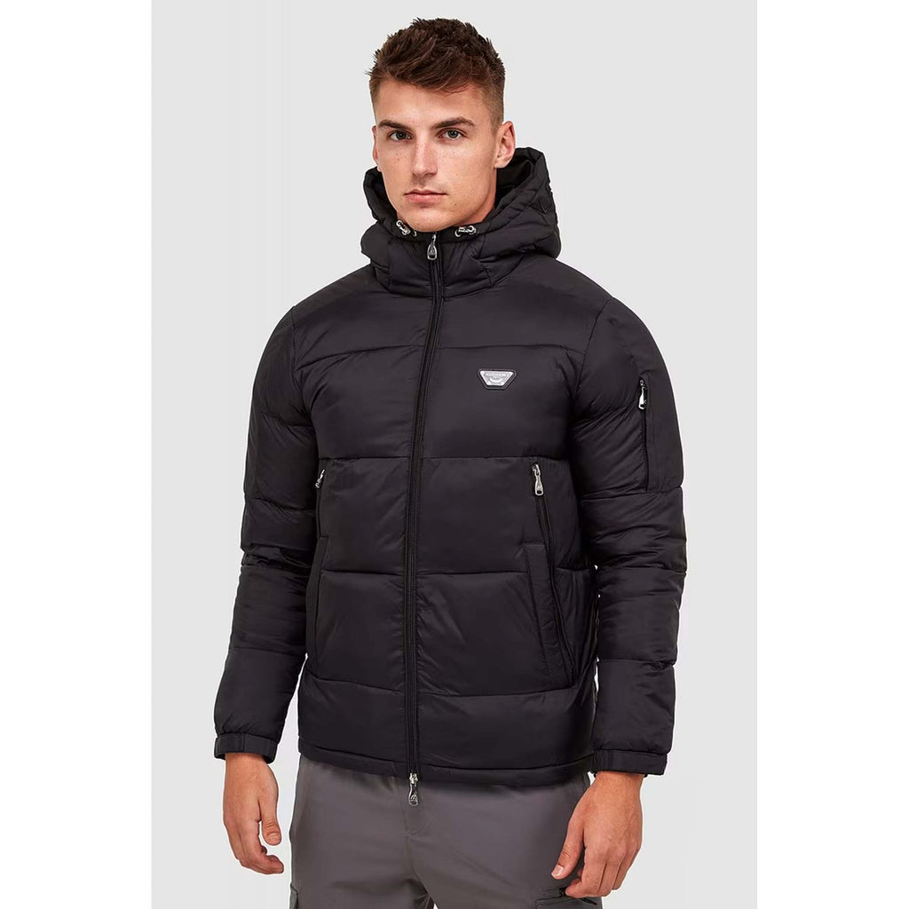 Alessandro Zavetti | AZ Nevori 8510 Short Puffer Hood Jacket - Black