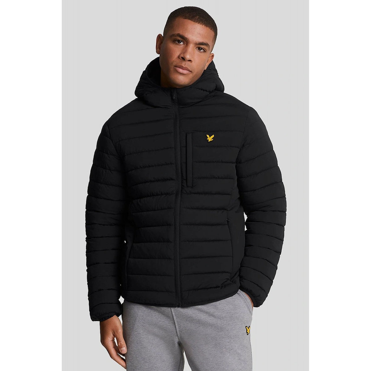 Lyle & Scott | JK2185SP Zip Through Hooded Lightweight Quilted Jacket