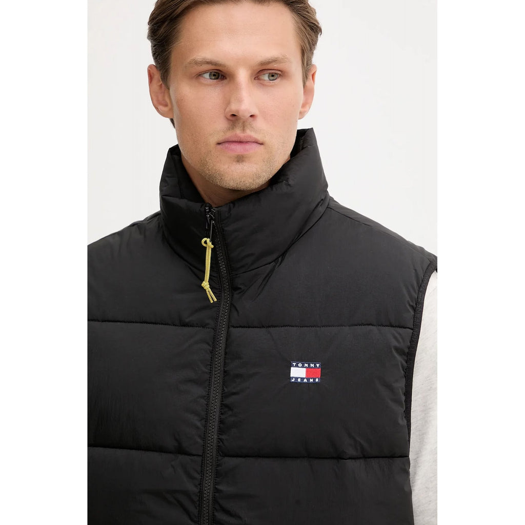 Tommy Jeans | DM22069 Vail Puffer Padded Quilted Sleeveless Gilet - Black