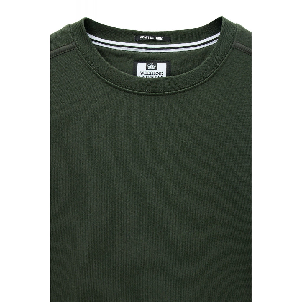 Weekend Offender SW3A21 Thunder Cotton Jersey Crew Neck Sweat Top