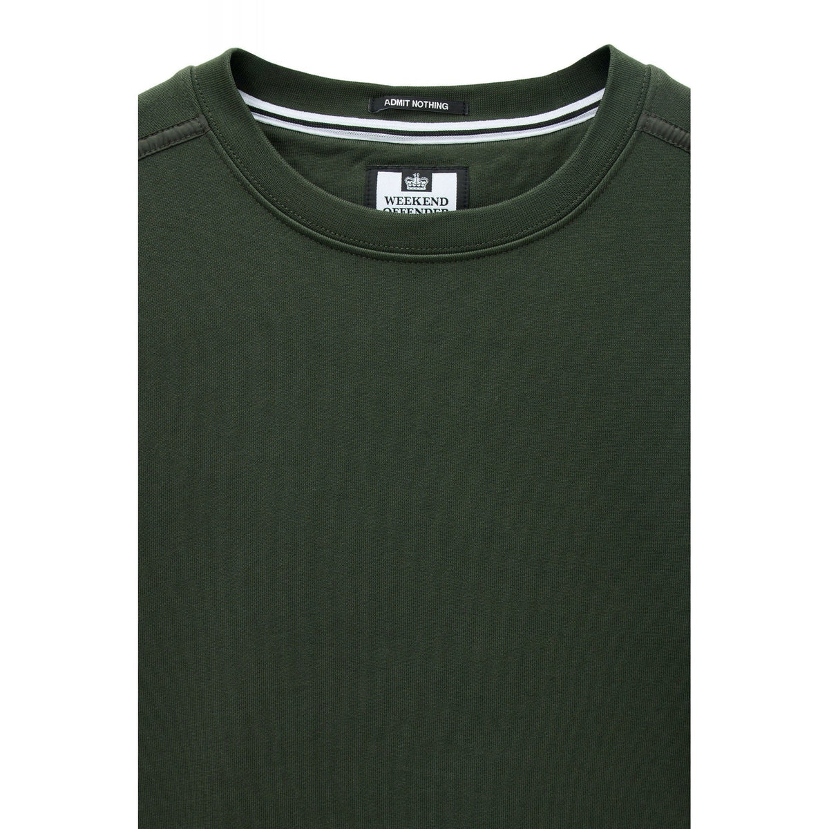 Weekend Offender SW3A21 Thunder Cotton Jersey Crew Neck Sweat Top
