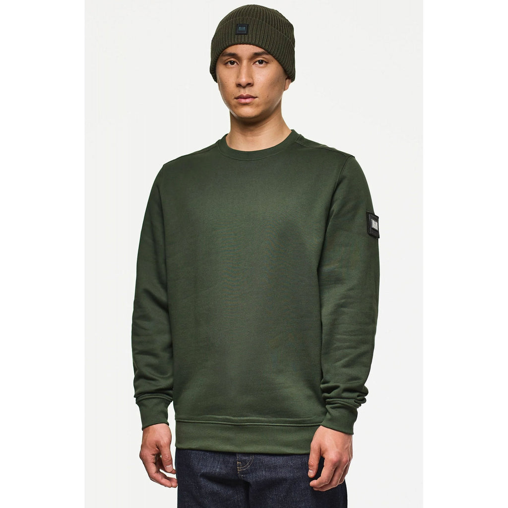 Weekend Offender SW3A21 Thunder Cotton Jersey Crew Neck Sweat Top