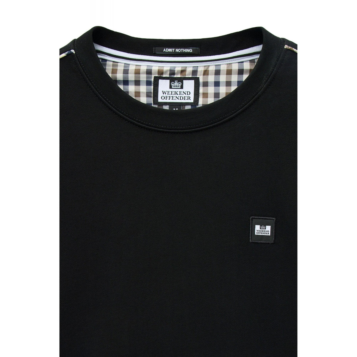 Weekend Offender SW3A18 Vega Check Piping Cotton Sweat Top