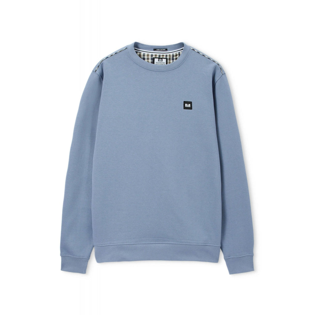 Weekend Offender SW3A18 Vega Check Piping Cotton Sweat Top