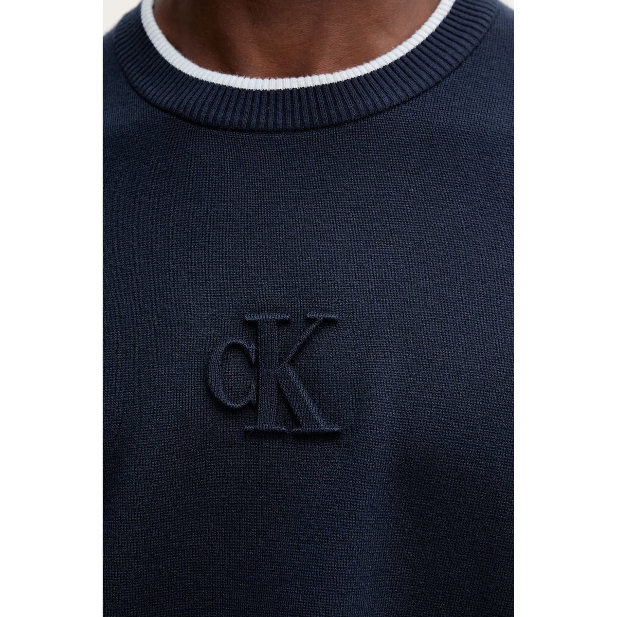Calvin Klein Jeans | LV04RD300G 3D Logo Loose Fit Crew Jumper - Dark Navy