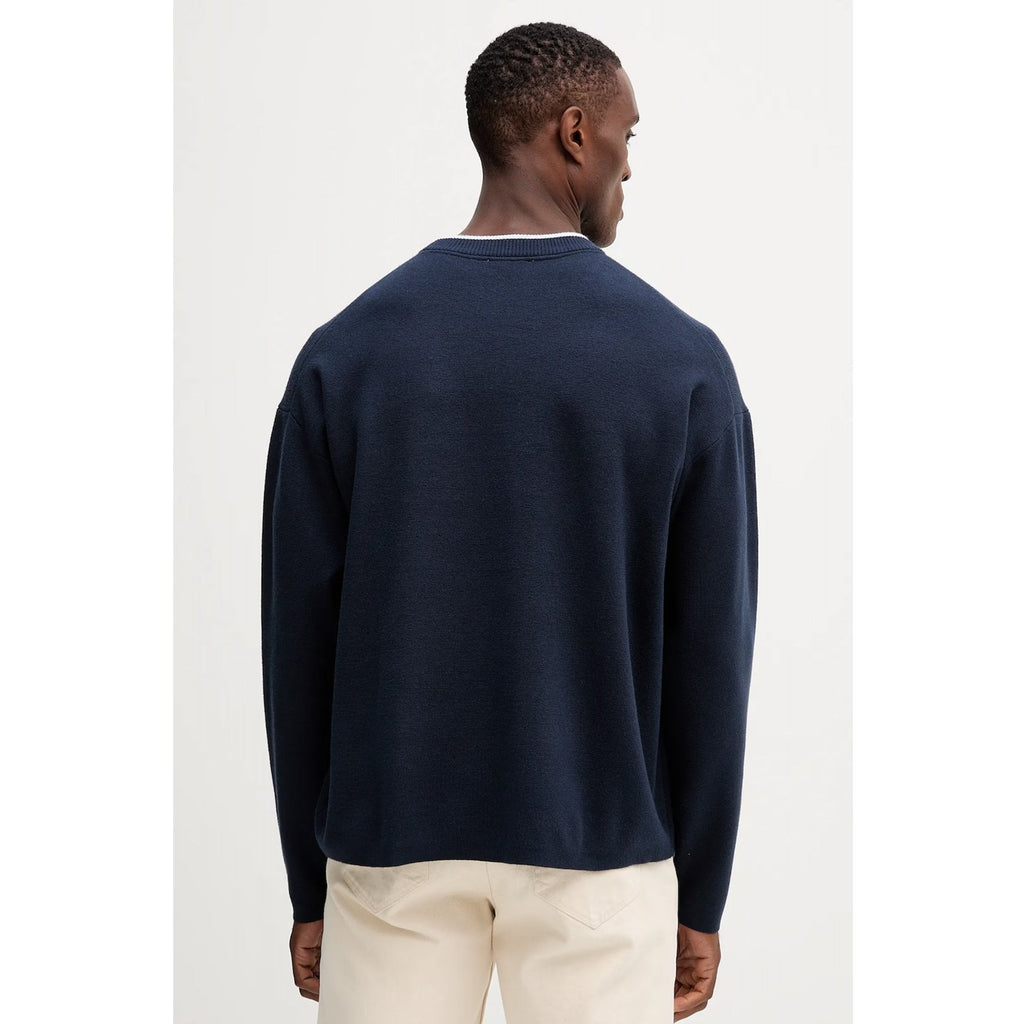 Calvin Klein Jeans | LV04RD300G 3D Logo Loose Fit Crew Jumper - Dark Navy