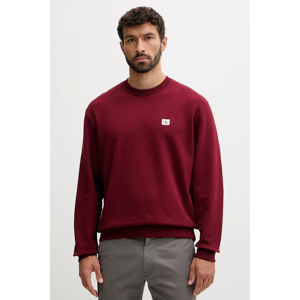 Calvin Klein Jeans | LV04RC273G Badge Logo Smooth Crew Sweat Top