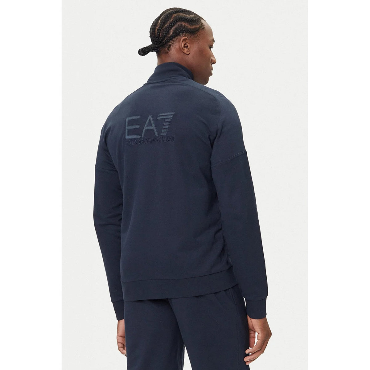 EA7 | Emporio Armani AF13512 0907 Train Visibility Lightweight Cotton Track Top - Navy