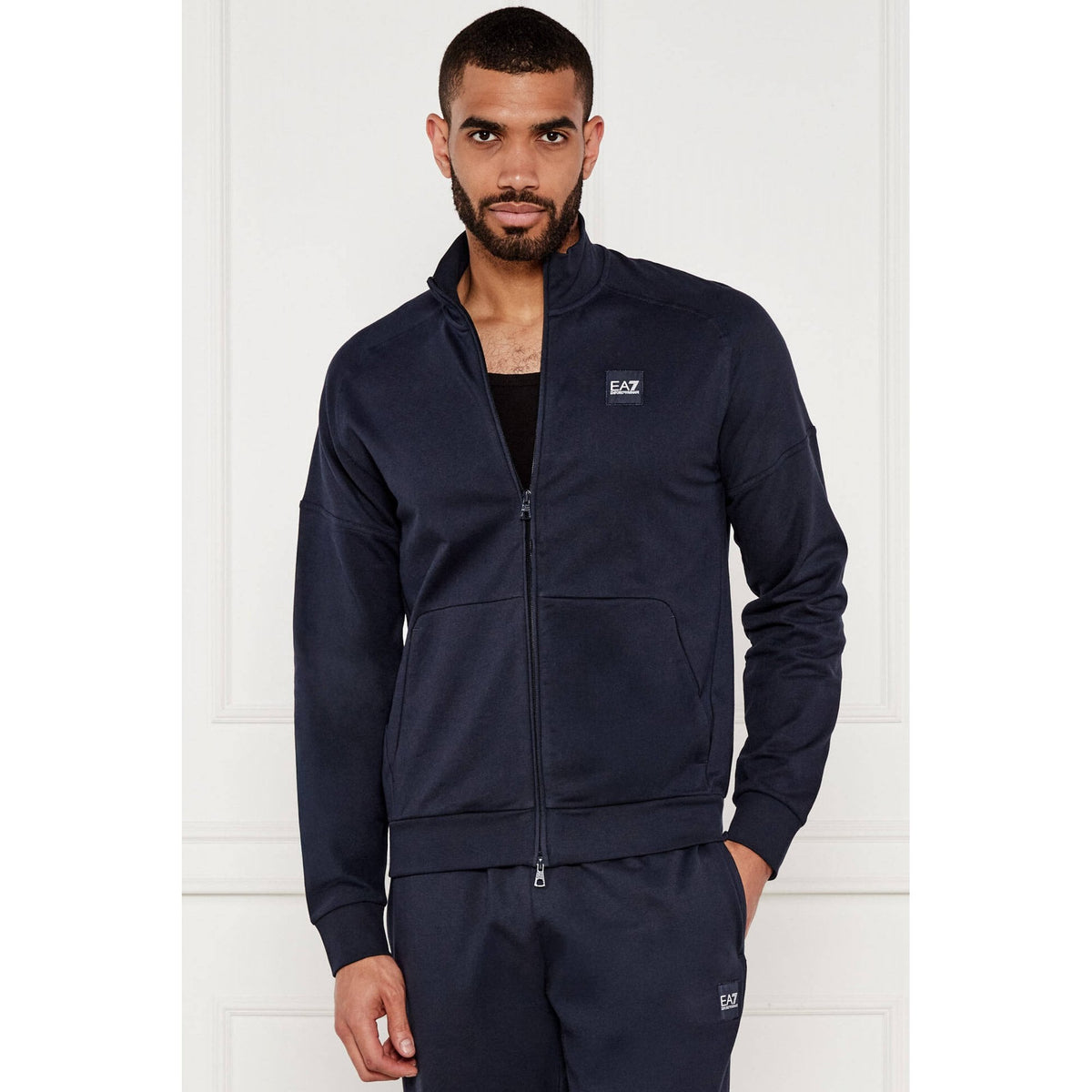 EA7 | Emporio Armani AF13512 0907 Train Visibility Lightweight Cotton Tracksuit Set - Navy