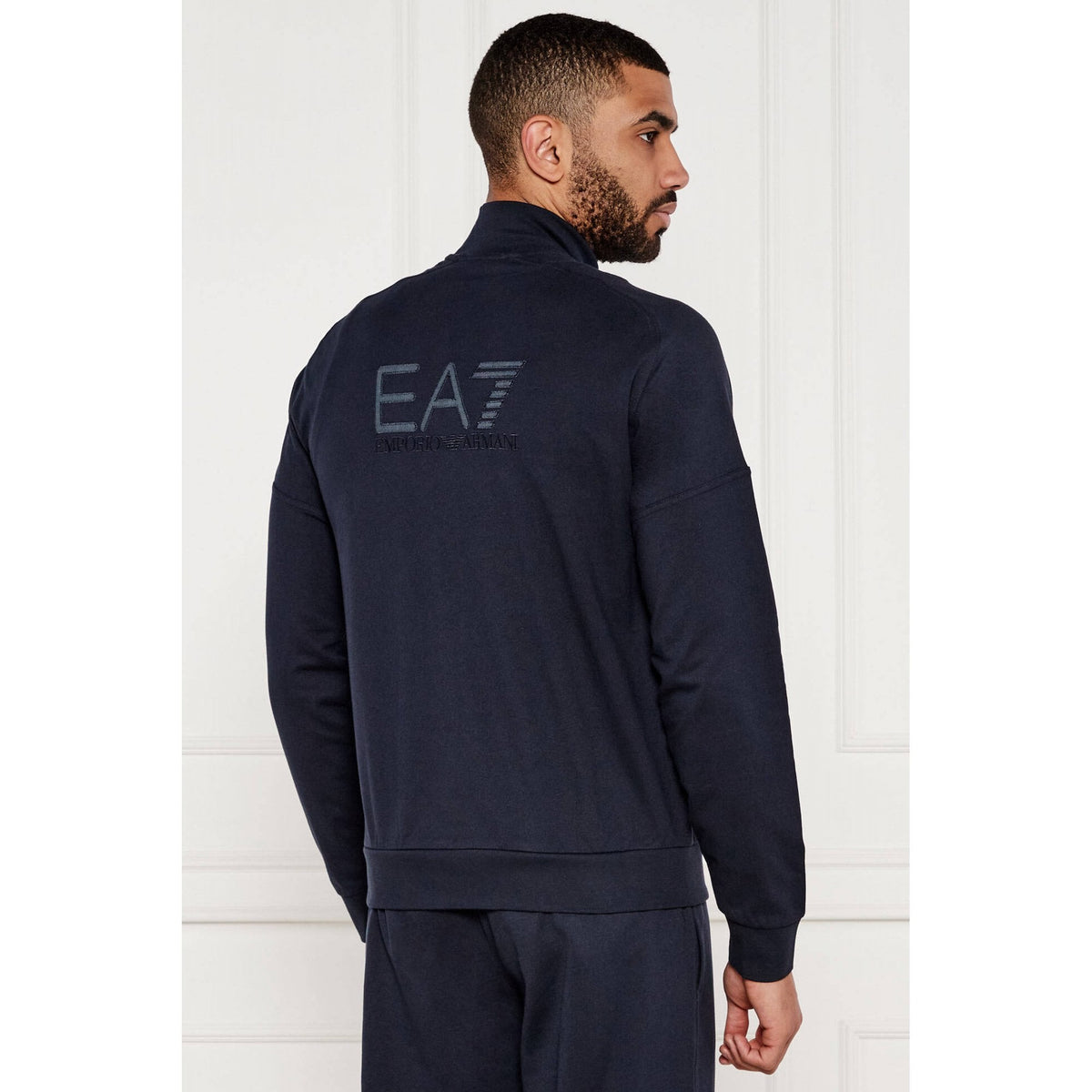 EA7 | Emporio Armani AF13512 0907 Train Visibility Lightweight Cotton Tracksuit Set - Navy
