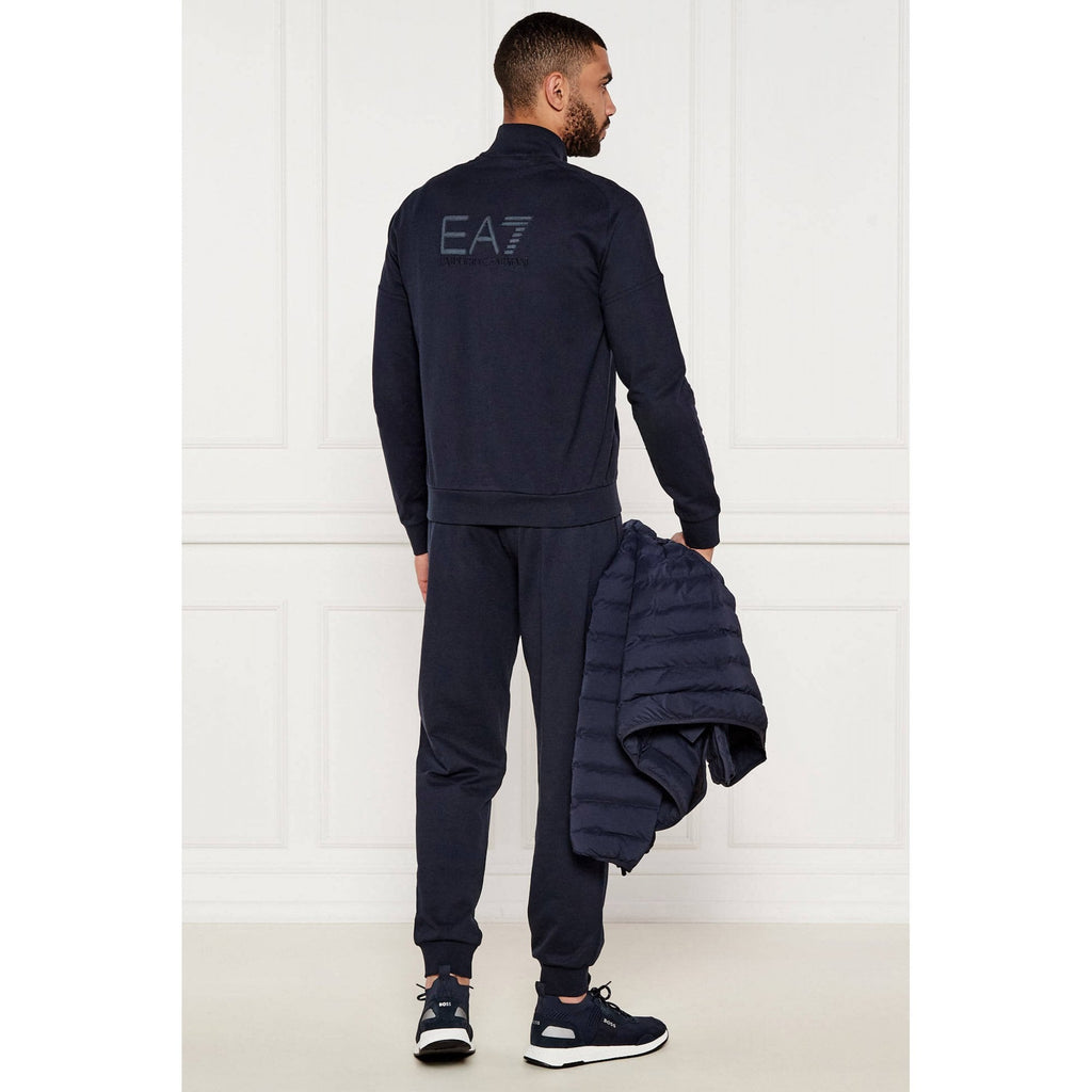 EA7 | Emporio Armani AF13512 0907 Train Visibility Lightweight Cotton Tracksuit Set - Navy