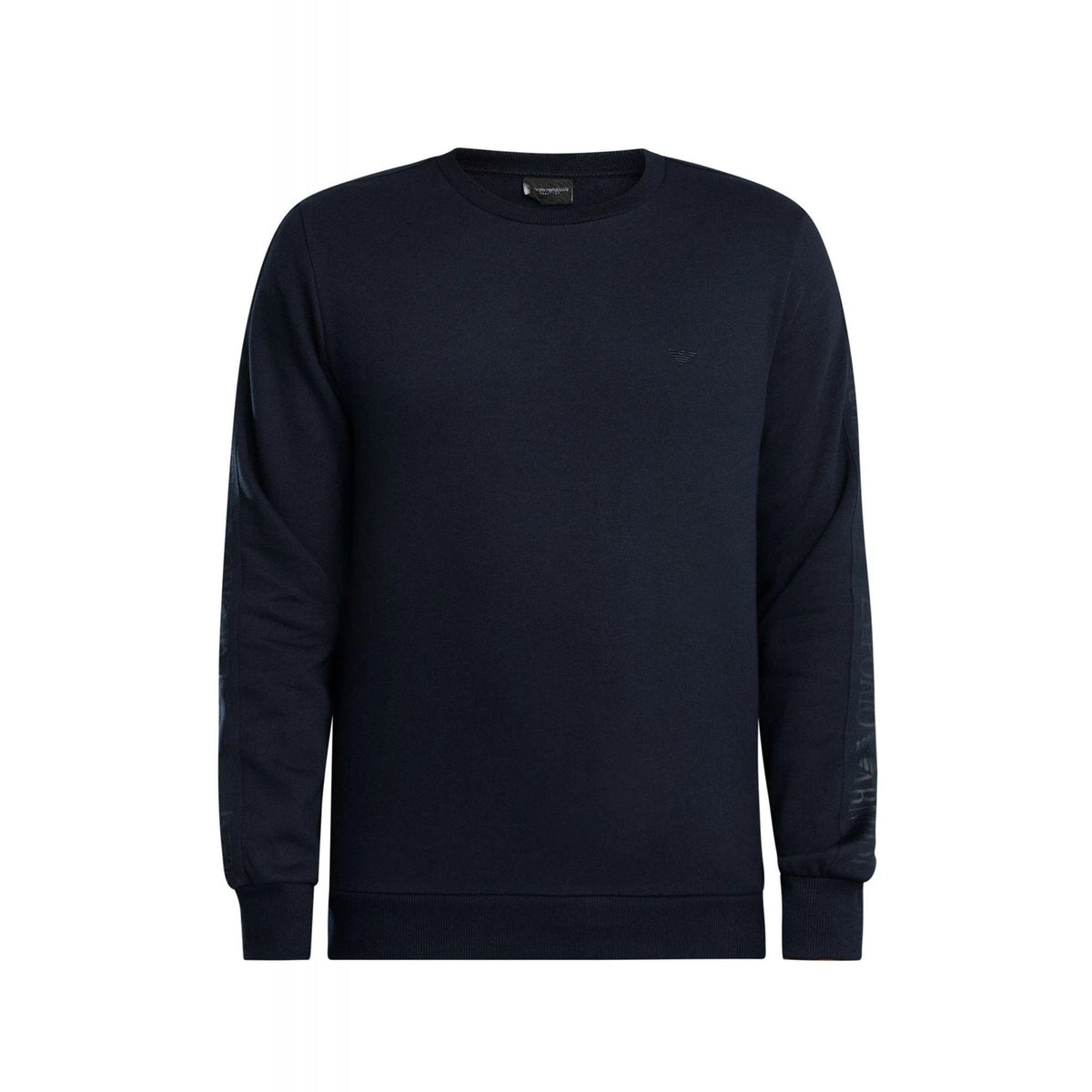 EA7 | Emporio Armani AF14976 1922 Contrast Tape Logo Sweat Top - Navy