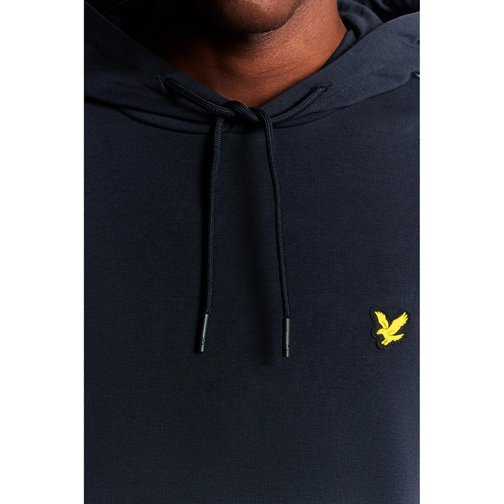 Lyle & Scott | ML2388SP Sports Reflect Tape Rubberised Logo Overhead Hood Top - Navy