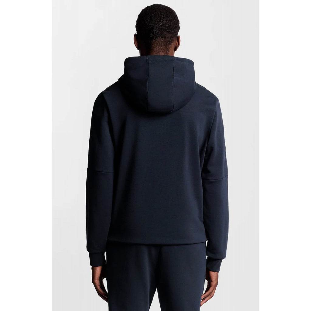 Lyle & Scott | ML2388SP Sports Reflect Tape Rubberised Logo Overhead Hood Top - Navy
