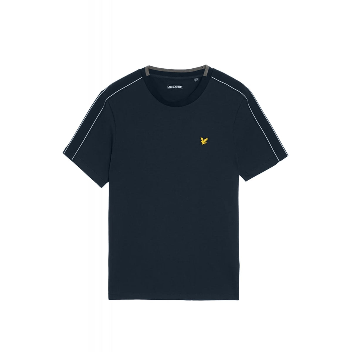 Lyle & Scott | TS2382SP Sports Reflect Tape Rubberised Logo Half Sleeve T-Shirt - Navy