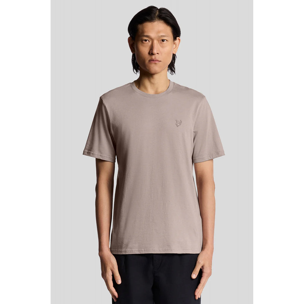 Lyle & Scott TS400TON Tonal Eagle Logo Superfine Cotton T-Shirt - Fife Grey