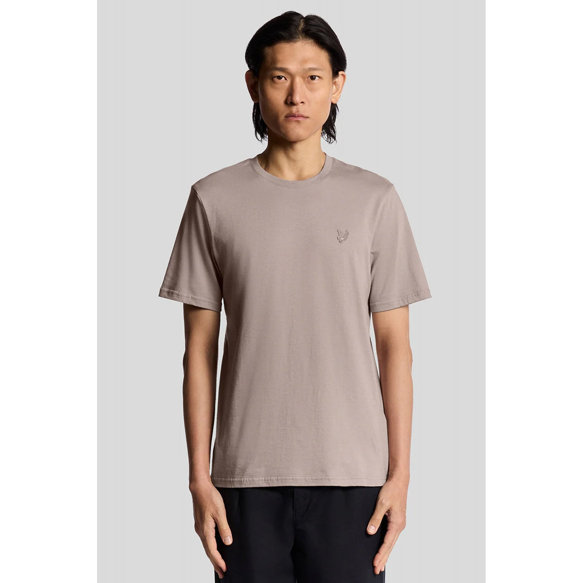 Lyle & Scott TS400TON Tonal Eagle Logo Superfine Cotton T-Shirt - Fife Grey