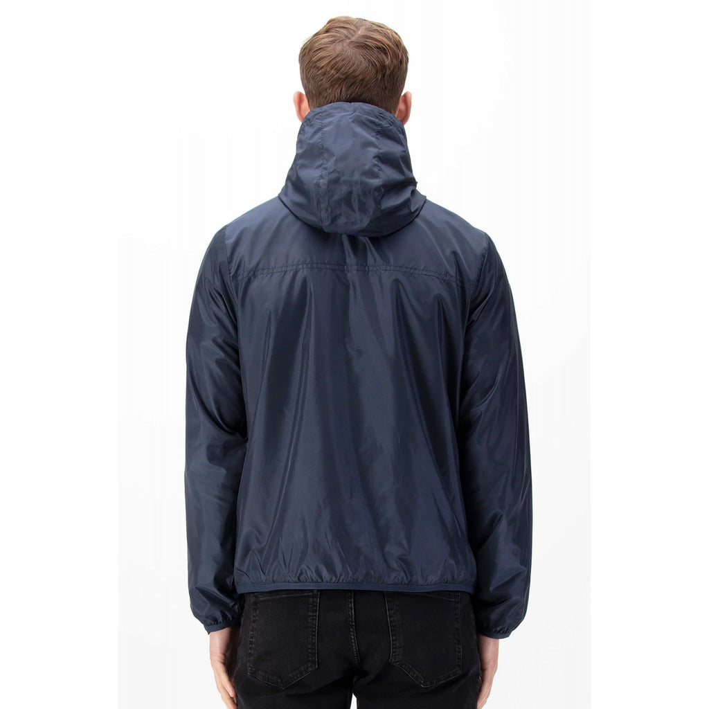 Luke | Sport M680714 Garnedd Waterproof Tri-colour Trim Lightweight Hood Jacket - Porpoise Navy
