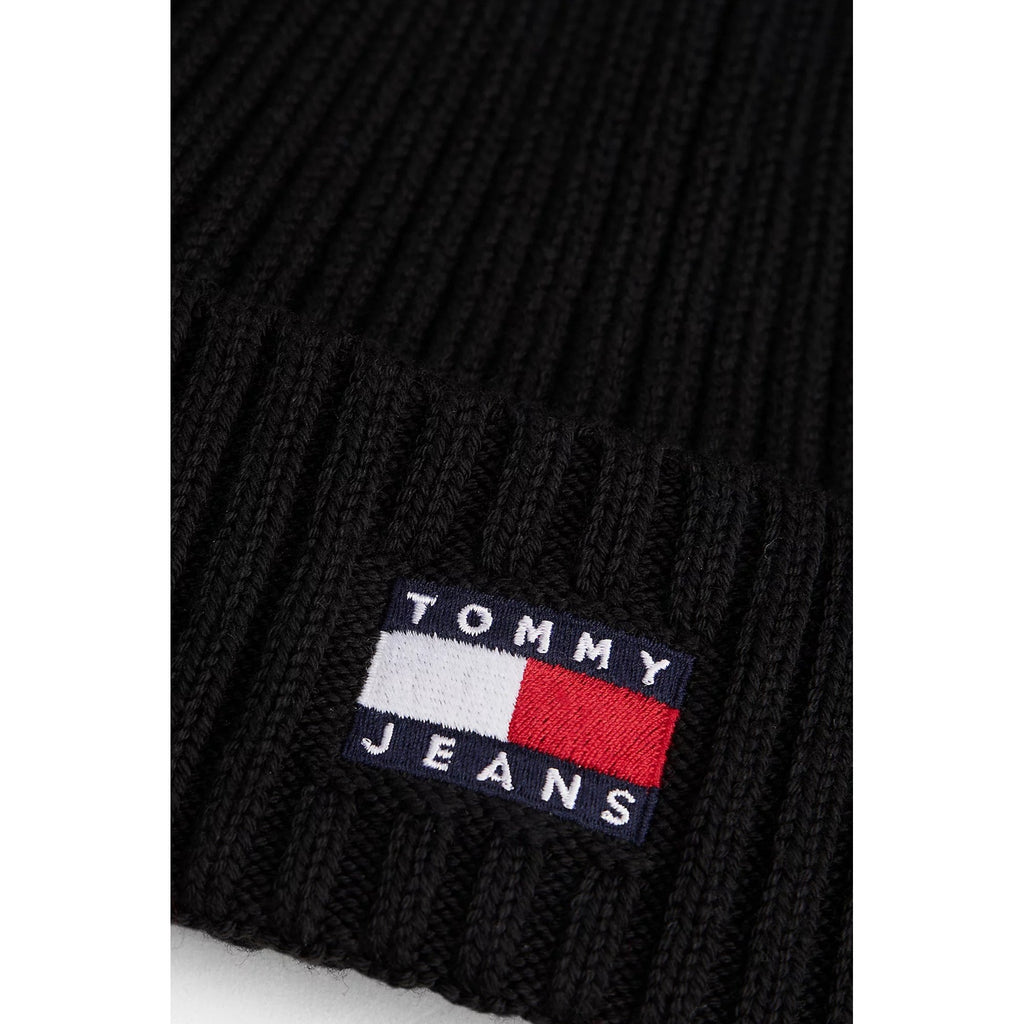 Tommy Jeans | AM13669 Heritage Logo Cotton Knit Beanie Hat