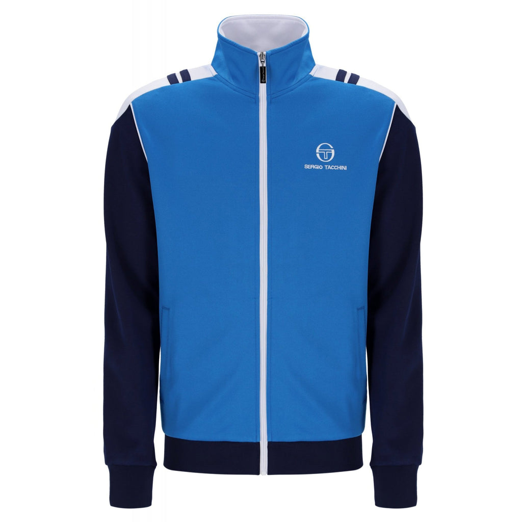 Sergio Tacchini | Drive 1230-187 Retro Contrast Colour Block Track Top - Directoire Blue