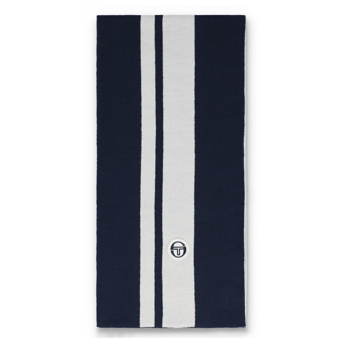Sergio Tacchini | Matchday 1259 Jacquard Striped Scarf - Navy/Gardenia