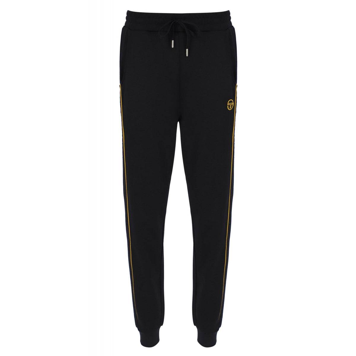 Sergio Tacchini | New Catania 1236-160 Retro Contrast Piping Jogger - Black/Yellow