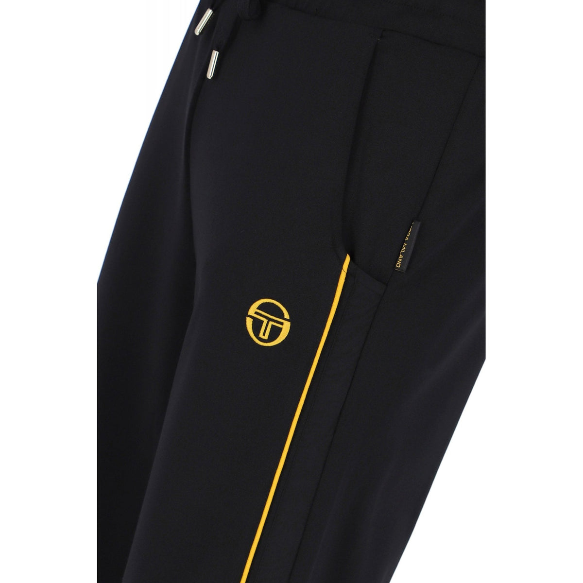 Sergio Tacchini | New Catania 1236-160 Retro Contrast Piping Jogger - Black/Yellow