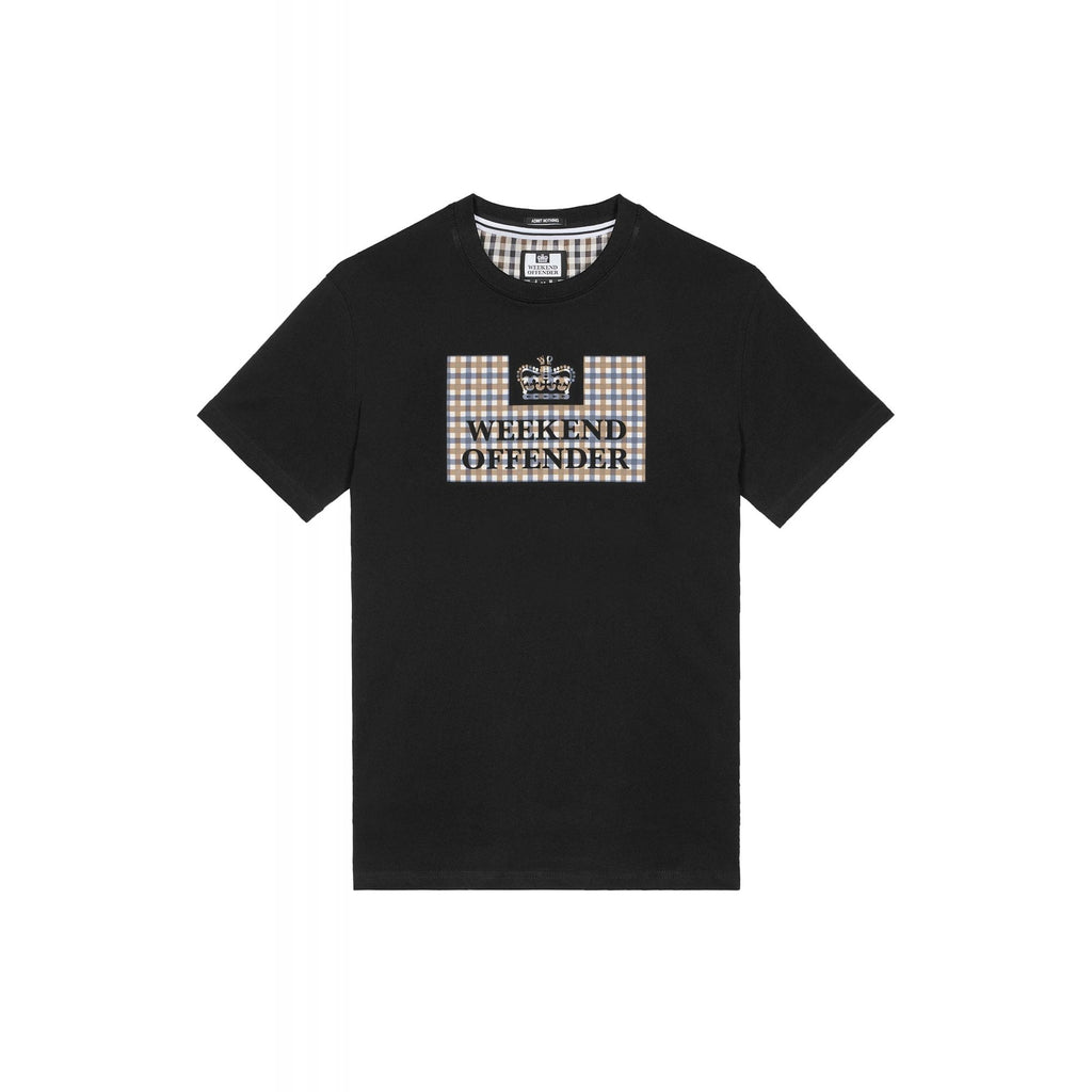 Weekend Offender 2305 Shevchenko Logo House Check Print Half Sleeve T-Shirt