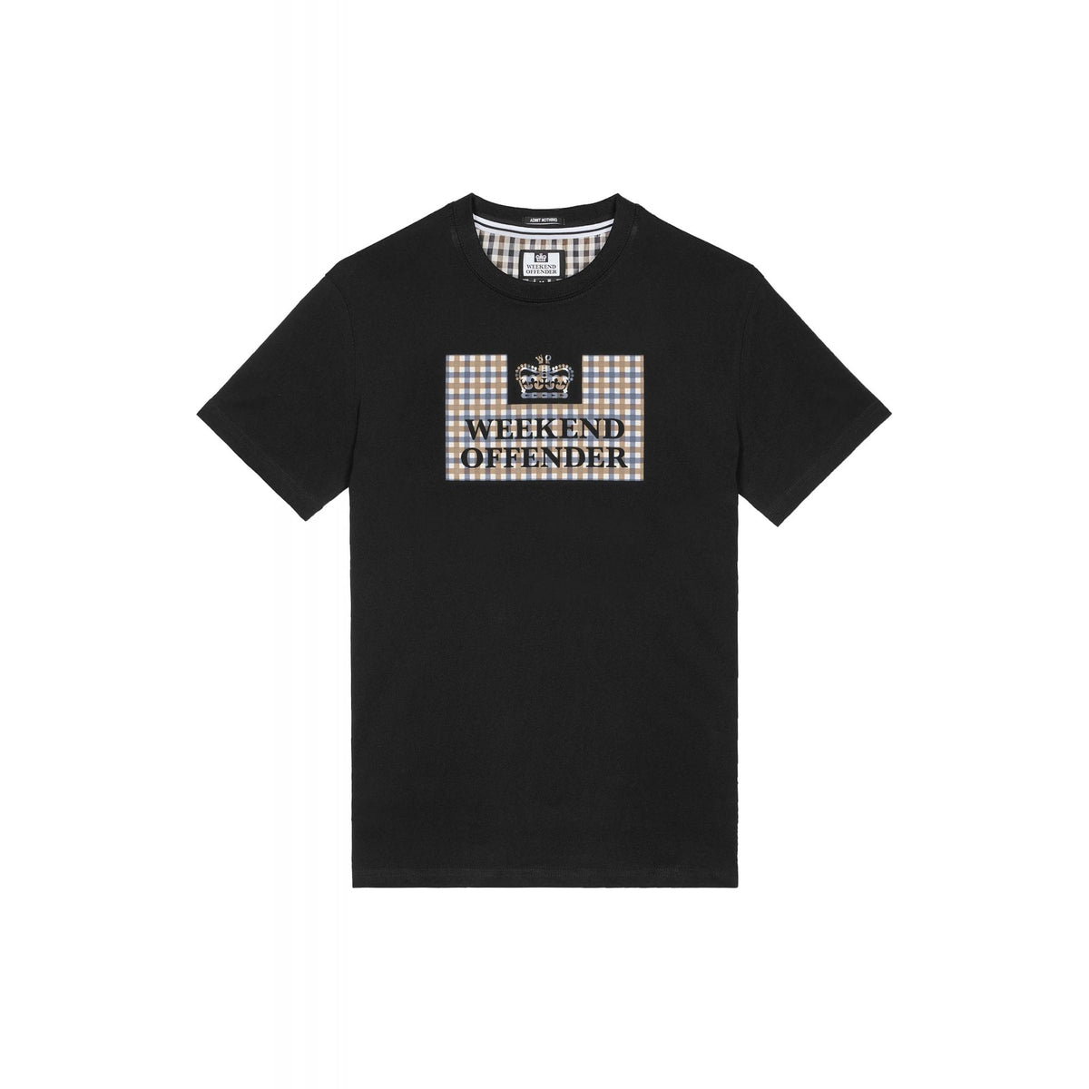 Weekend Offender 2305 Shevchenko Logo House Check Print Half Sleeve T-Shirt
