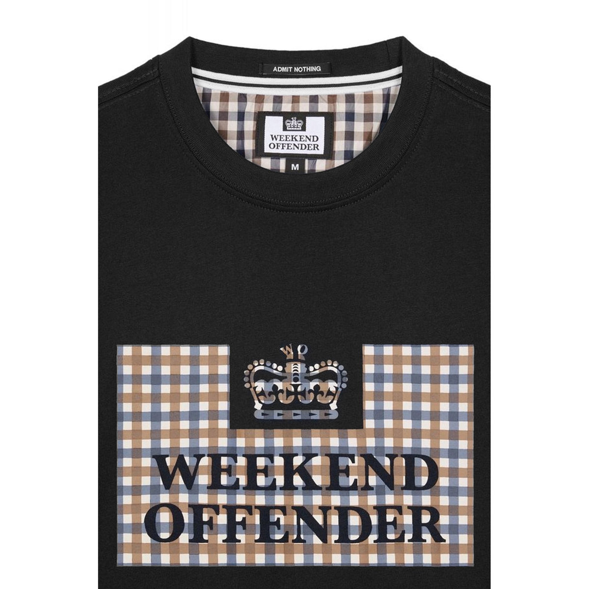 Weekend Offender 2305 Shevchenko Logo House Check Print Half Sleeve T-Shirt