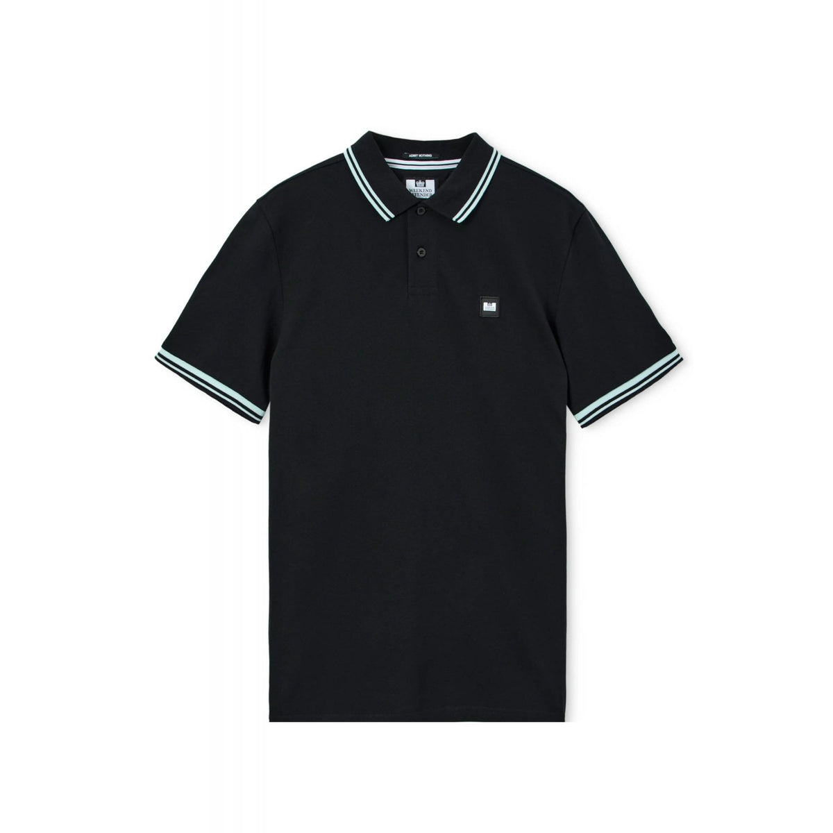 Weekend Offender PO1A12 Levanto Contrast Stripe Tipping Pique Polo Half Sleeve T-Shirt