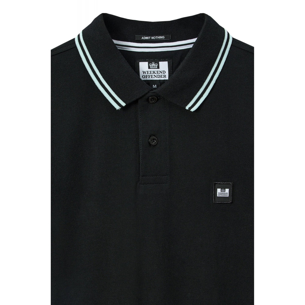 Weekend Offender PO1A12 Levanto Contrast Stripe Tipping Pique Polo Half Sleeve T-Shirt