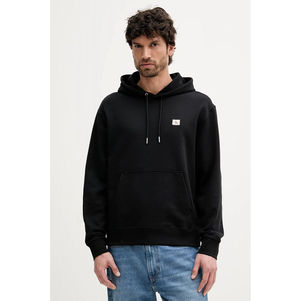Calvin Klein Jeans | LV04RC274G Core Badge Logo Relaxed Fit Overhead Hood Top - Black