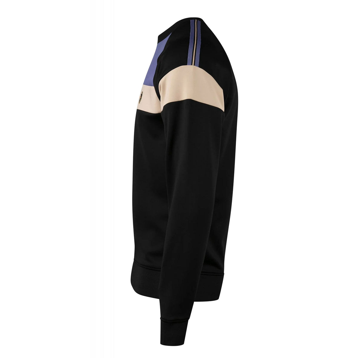 Luke | Adam 3 M590334 Block Panel Detail Tape Sweat Top - Black/Blue