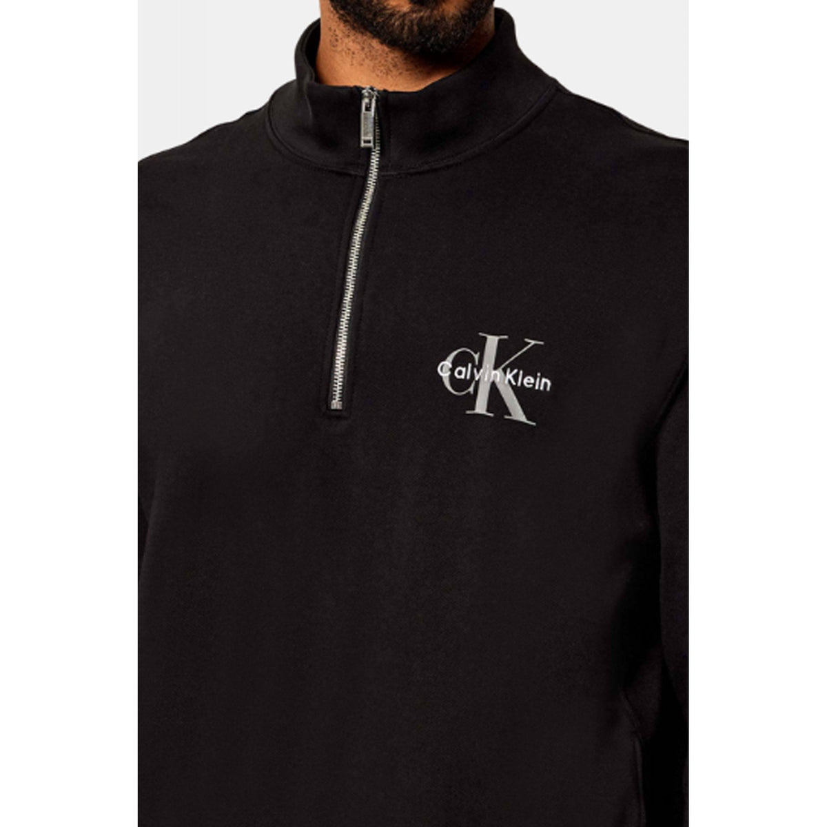 Calvin Klein Jeans | LV04RD244G Brand Logo 1/4 Quarter-Zip Sweat Top