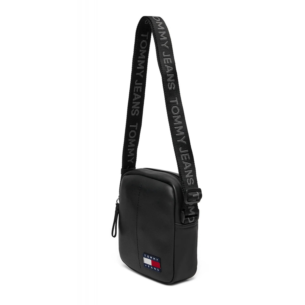 Tommy Jeans | AM0AM13712 Reporter Daily Pu Repeat Logo Strap Cross Body Bag - Black