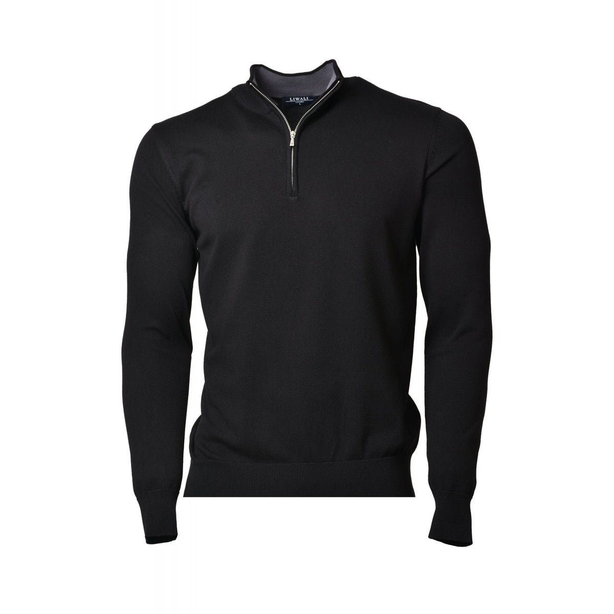 Liwali | 1343 1/4 Quarter Zip Soft Fabric Funnel Neck Jumper
