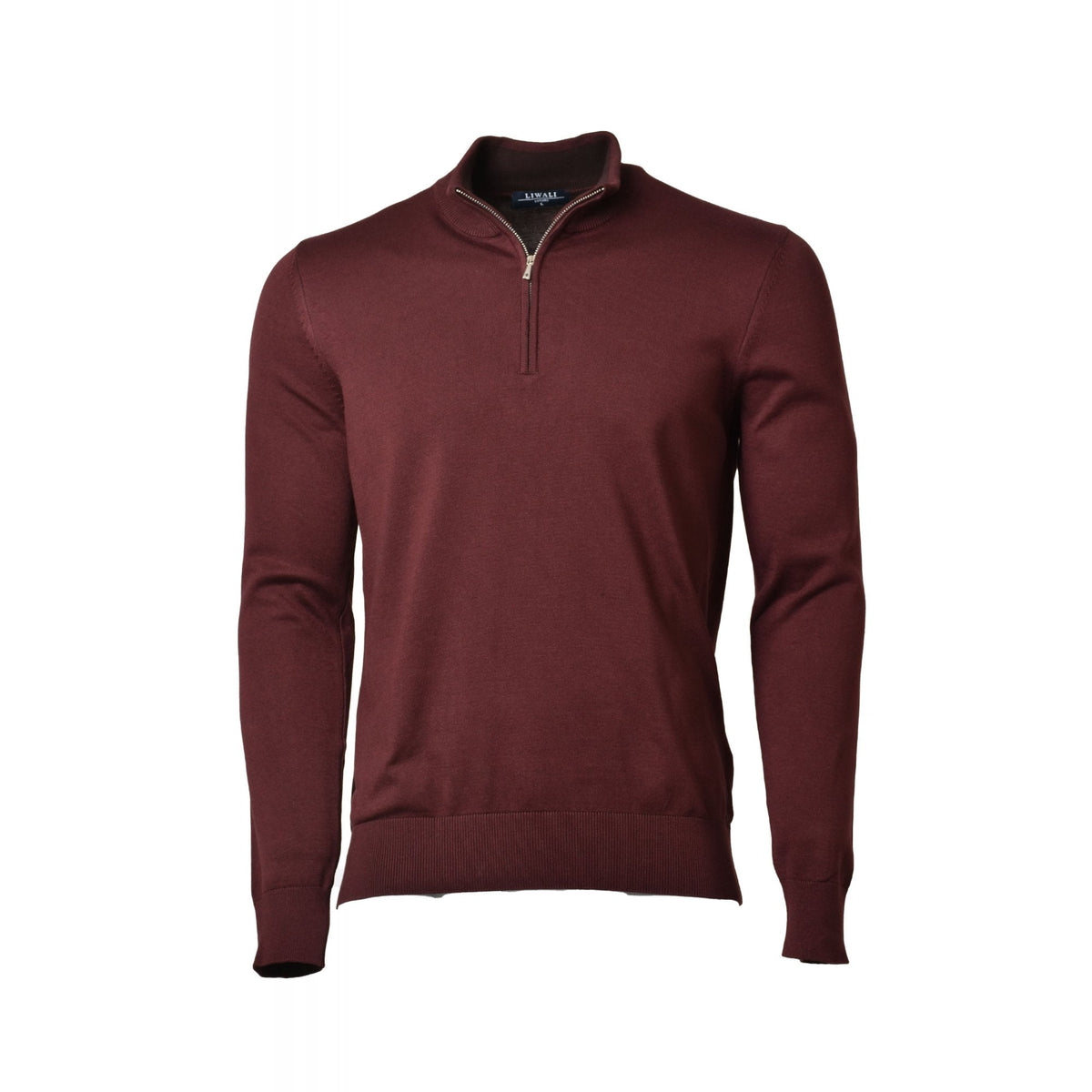 Liwali | 1343 1/4 Quarter Zip Soft Fabric Funnel Neck Jumper