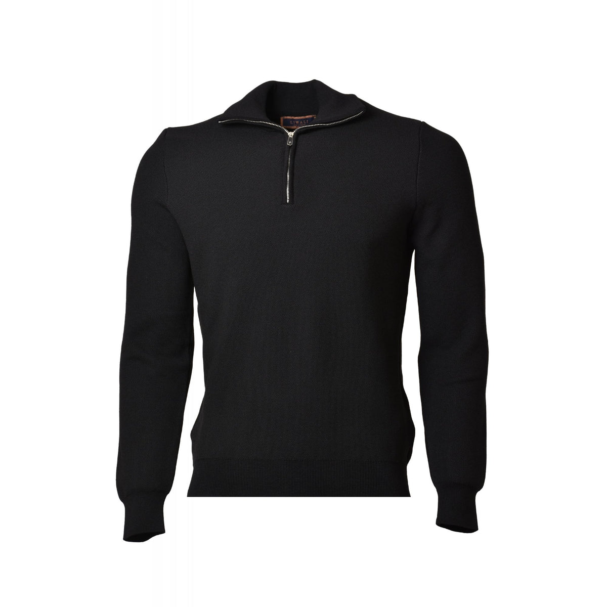 Liwali | 4441 1/4 Quarter Zip Textured Fabric Collar Jumper