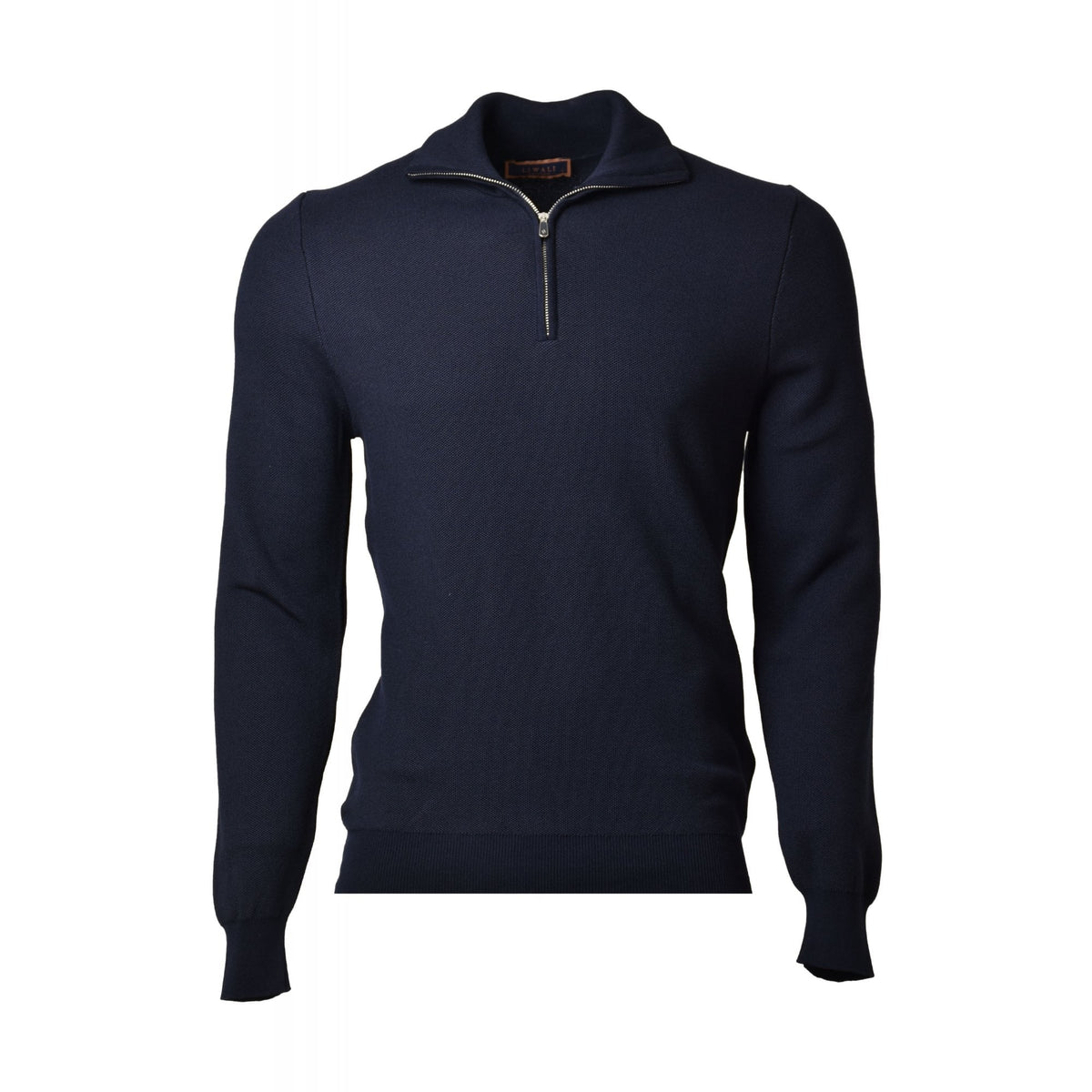 Liwali | 4441 1/4 Quarter Zip Textured Fabric Collar Jumper