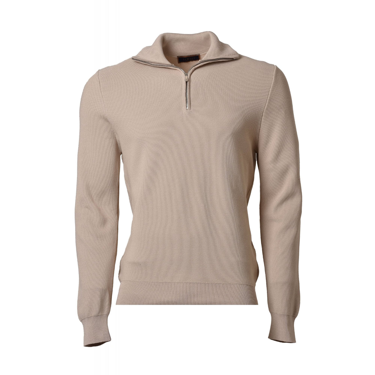 Liwali | 4441 1/4 Quarter Zip Textured Fabric Collar Jumper