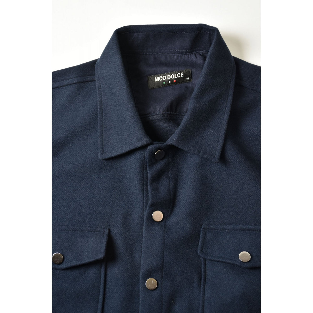 Nico Dolce | 1009 Premium Soft Fabric Snap Button Overshirt