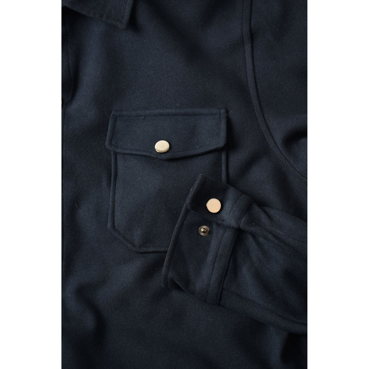 Nico Dolce | 1009 Premium Soft Fabric Snap Button Overshirt
