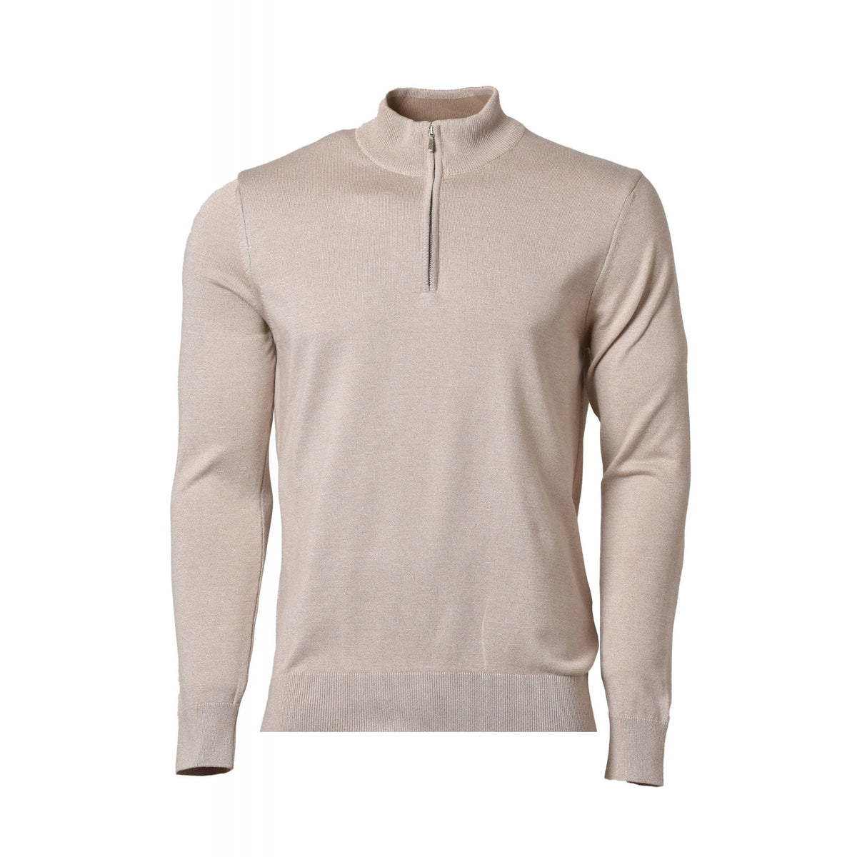 Liwali | 1343 1/4 Quarter Zip Soft Fabric Funnel Neck Jumper