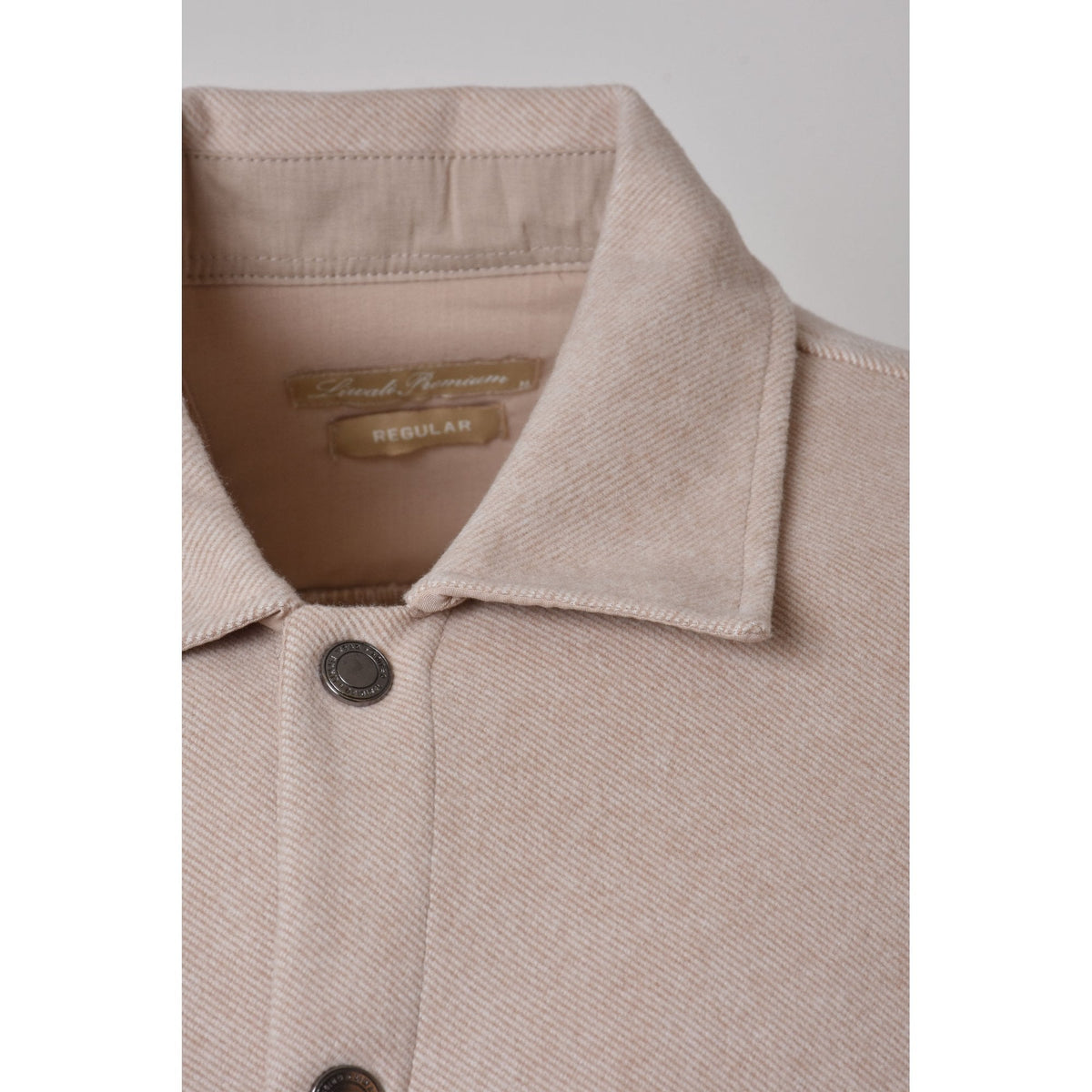 Liwali | 1002 Premium Soft Fabric Snap Button Overshirt - Sand