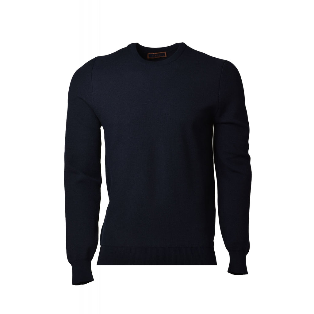 Liwali | 3641 Crew Neck Soft Touch Textured Fabric Jumper