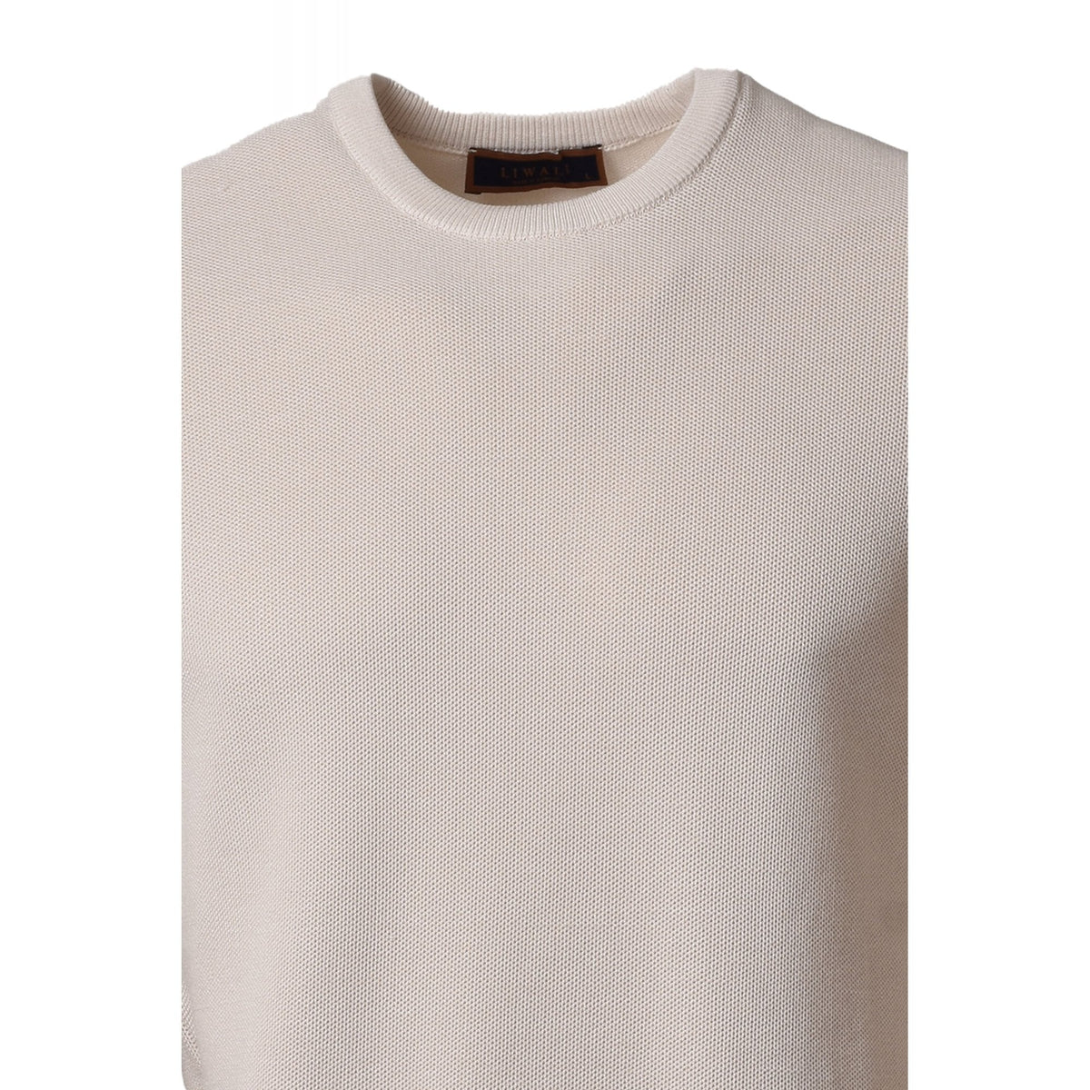 Liwali | 3641 Crew Neck Soft Touch Textured Fabric Jumper