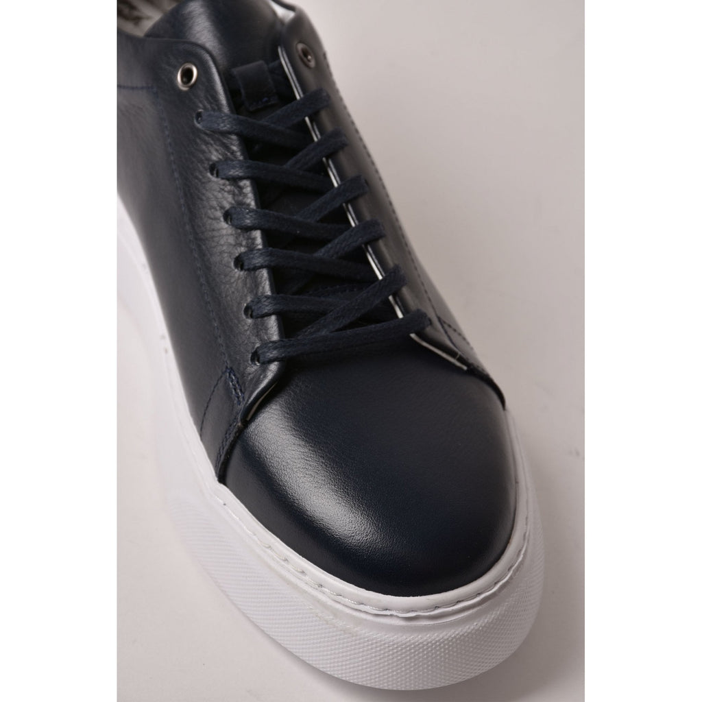 Paul Branco | M-25087 Essential Leather Thick Rubber Sole Trainer