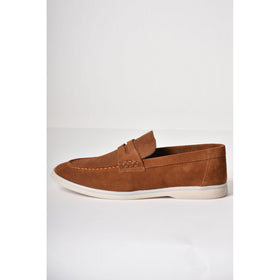 Paul Branco | M-25652 Suede Tramlines Stitch Detail Slip-on Formal Loafer