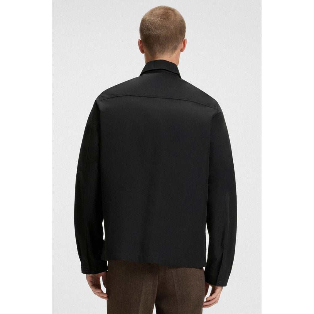 Hugo Boss | 50482701 Emmond Lightweight Full Zip Collar Overshirt Jacket - Black